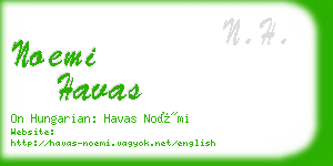 noemi havas business card